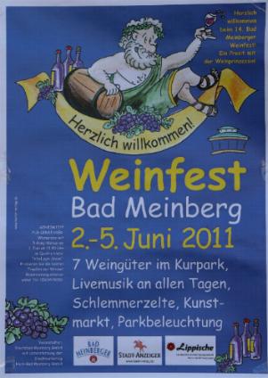 Plakat zum Weinfest